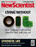 Cover of latest issue of New Scientist magazine